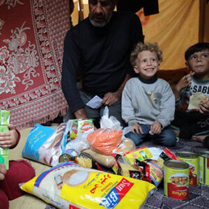 Deliver a <b>30-Day Food Pack</b> for a Palestinian family