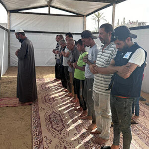 Build an <b>Emergency Prayer Center</b> for displaced families